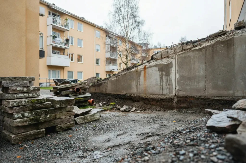 byta st dmurar i brf kan befintligt material teranv ndas